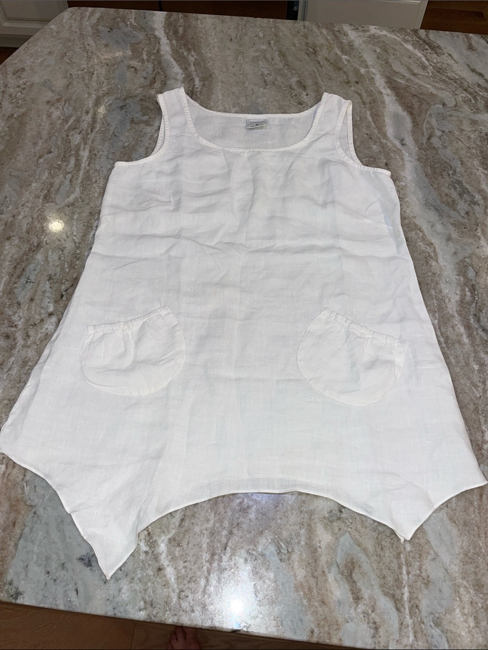 Click by COLOR ME COTTON 100% linen tunic tank top